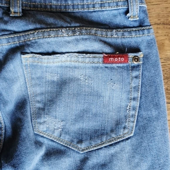 Moto UK Design Bohemian Distressed Studded Bootcut 25 - Picture 8 of 12